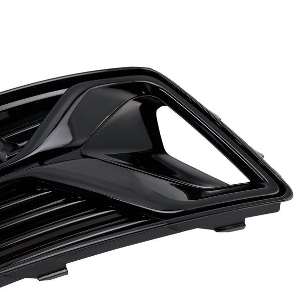 2PCS Front Bumper Fog Light Cover Grill Grille Fit Audi A6 C8 2019-2023