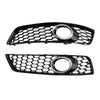 2009-2013 Audi A3 8P Standard Version Honeycomb Bumper Front Fog Light Grille Grill Cover Generic