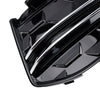 2PCS Front Bumper Fog Light Grille Trim Fit Audi A6L C8PA 2023+ Black Chrome
