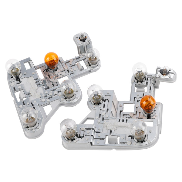 2007-2010 Mercedes Benz W204 C-Class Left+Right Tail Lamp Bulb Holder with Bulbs A2048201500 A2048201600 Generic