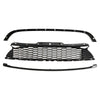 2011-2015 MINI R58 Cooper S & JCW 2-Door Coupe 3PCS Gloss Black Front Grille Grill Generic