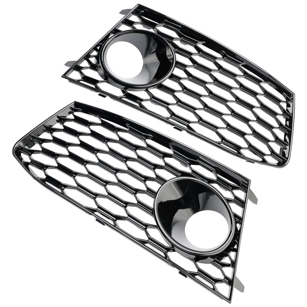 2014-2018 Audi RS7 Pair Front Bumper Fog Light Lamp Frame Grille Covers Generic