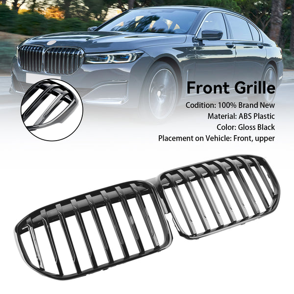 2019-2022 BMW 7 Series G11 G12 Gloss Black Front Grill Grille Single Slat Generic