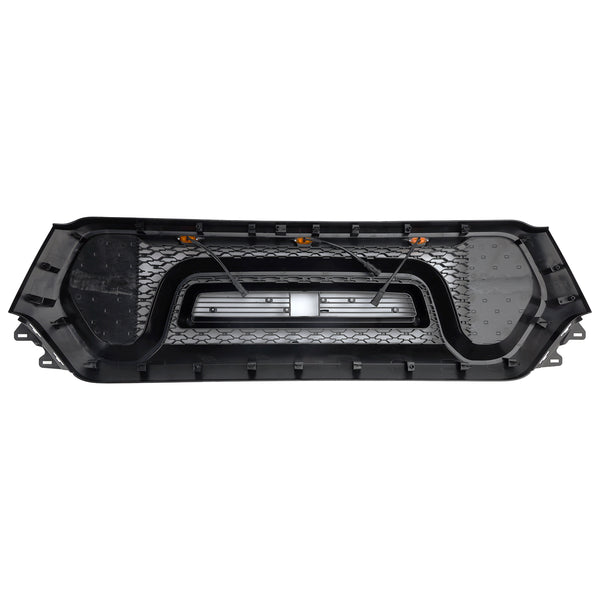 Dodge Ram 1500 2019-2024 Black Front Honeycomb Upper Hood Grille Gril