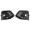 RSQ5 Style Front Fog Lamp Grille Cover Fit Audi Q5 SQ5 S-Line 2021-2025 Black