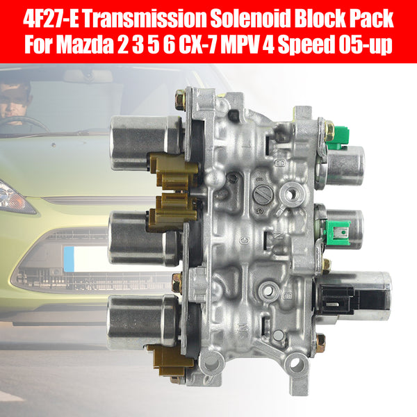 4F27-E Transmission Solenoid Block Pack For Mazda 2 3 5 6 CX-7 MPV 4 Speed 05-up Generic