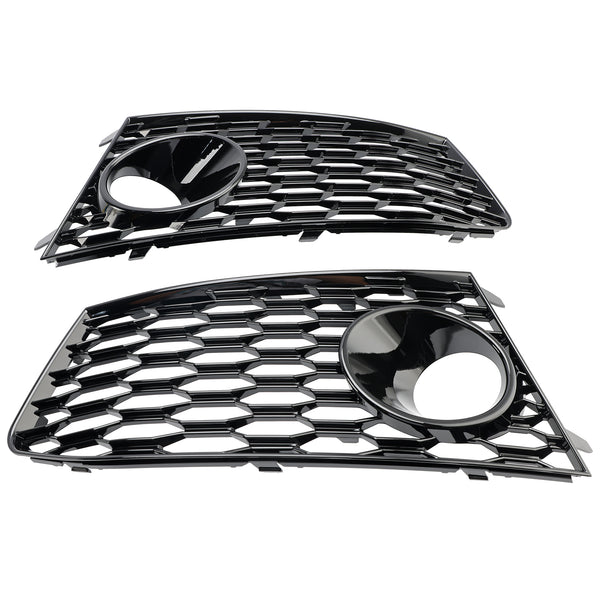 2014-2018 Audi RS7 Pair Front Bumper Fog Light Lamp Frame Grille Covers Generic