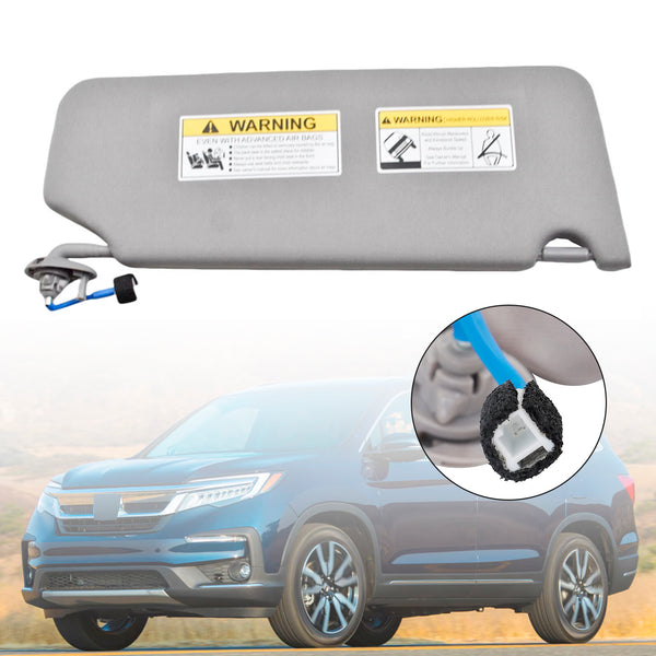 Gray Left Side Sun Visor 83280-TG7-A12ZB For Honda Pilot 2016-2022