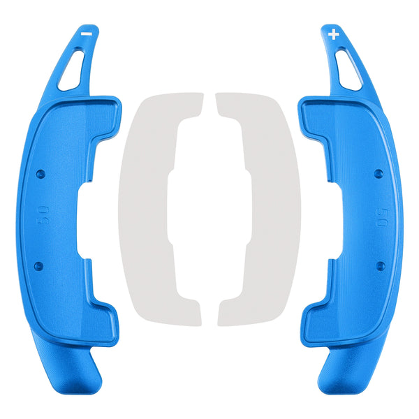 Steering Wheel Paddle Shifter Extension For Range Rover Jaguar Aluminium Blue