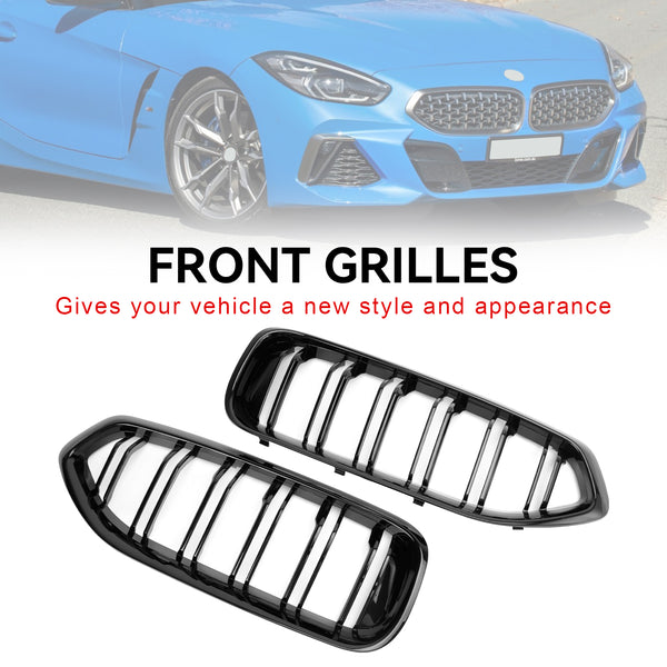 2019-2023 BMW G29 Z4 20I 30I M40I Gloss Black Front Kidney Grill Grille 51138091295 Generic