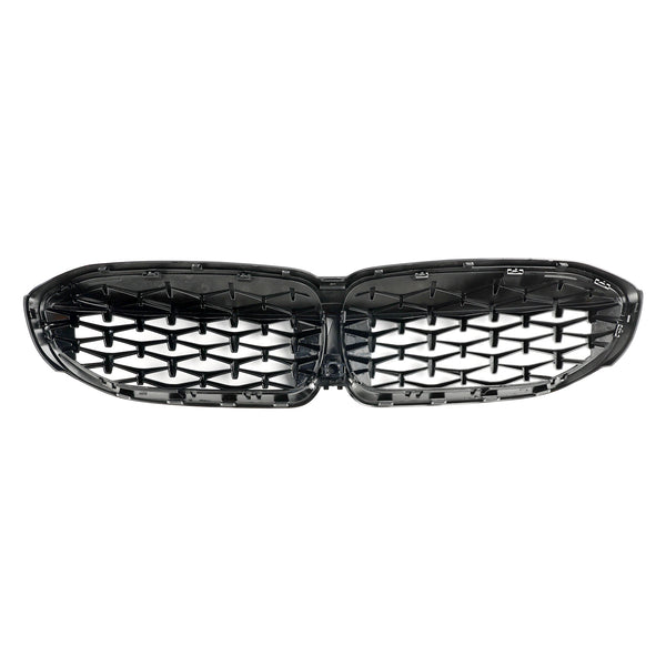 2019-2022 BMW 3 Series G20 G28 Diamond Black Kidney Grille Grill 51138072085 Generic