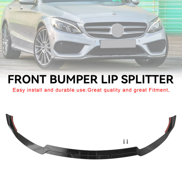 2019-2021 Mercedes Benz C-Class W205 C205 Brabus Style Front Splitter Lip Generic