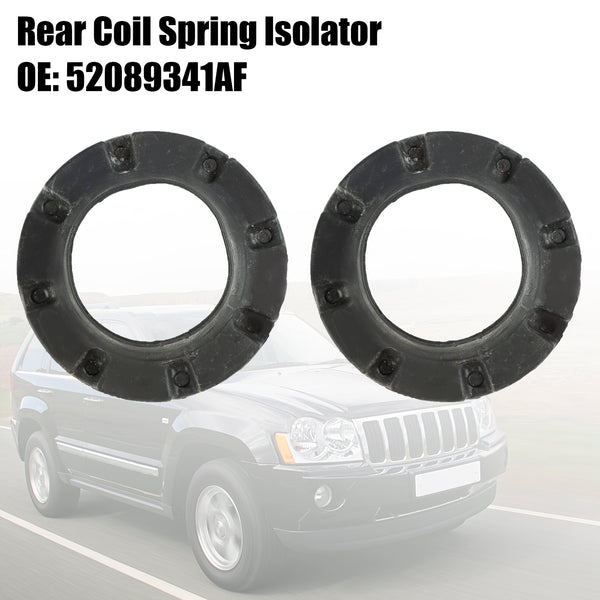 2005-2010 Jeep Grand Cherokee WK/WH 2 x Rear Coil Spring Isolator 52089341AE 52089341AF Generic
