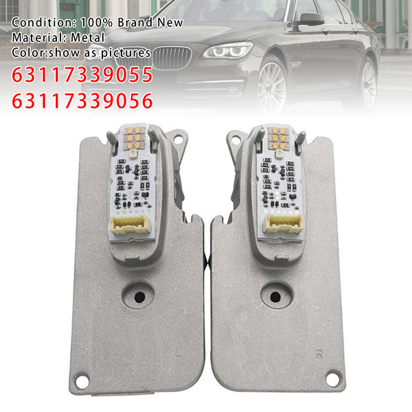 2X LED Headlight Module 63117339055 56 For BMW 7 Series F01 F02 LCI
