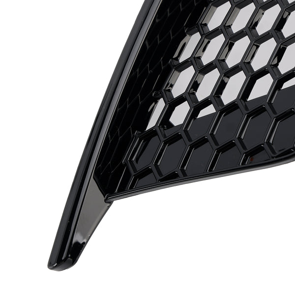 Gloss Black Front Fog Light Grill Covers Fit Audi A3 8V Sedan 2013-2016