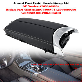 Armrest Front Center Console Storage Lid For Benz C300 C400 C63 AMG GLC43 15-20