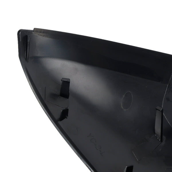 Side Mirror Covers Rearview Housing Matte Black for Peugeot 207 Hatchback