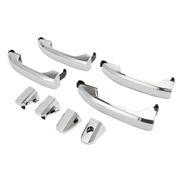 2016-2018 Chevrolet Silverado 1500 Custom 4pcs Exterior Door Handle Chrome 14575050 Generic