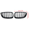 2008-2013 BMW 3-Series M3(E92/E93) Gloss Black Front Kidney Grill Grille 51137157277 51137157278 Generic