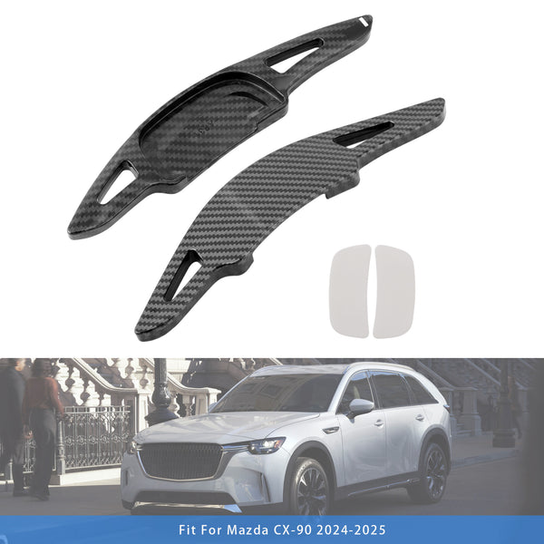 Carbon Look Steering Wheel Paddle Shifter Extension For Mazda 3 CX-30