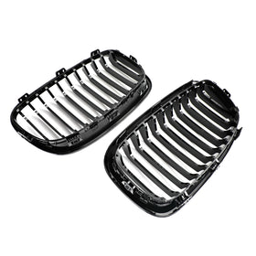 2012-2014 BMW 1-Series F20 F21 3-Door Pre-facelift 2PCS Front Bumper Kidney Grill 551137239021 51137262119 Generic