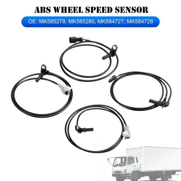 Mitsubishi Fuso Canter Presti 3.0 4X Front Rear Left Right ABS Wheel Speed Sensor 0265008709 0265008710 0265008644 0265008643 Generic