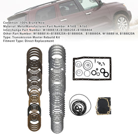 A760E A761E Transmission Master Rebuild Kit Overhaul For TOYOTA CROWN 2005-UP