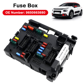 Fuse Box 9650663880 For Citroen C3 C4 C5 Peugeot 1007 206 206+ 307 406 807