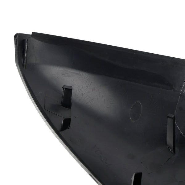 Side Mirror Covers Rearview Housing Bright Black for Peugeot 207 Hatchback