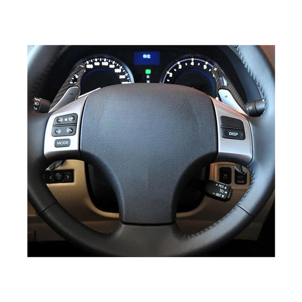 Carbon Look Steering Wheel Paddle Shifter Extension For Toyota Ractis Lexus