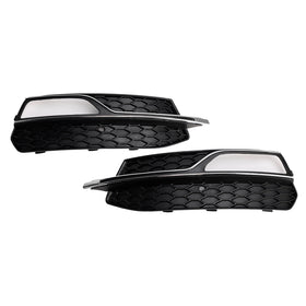 2013-2016 Audi A3 S-Line Front Lower Bumper Fog Light Cover Grille 8V3807681G 8V3807682G Generic