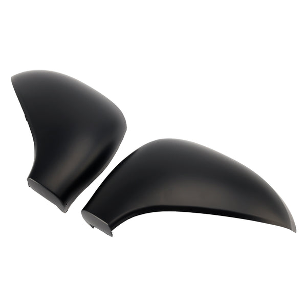 Side Mirror Covers Rearview Housing Matte Black for Peugeot 207 Hatchback