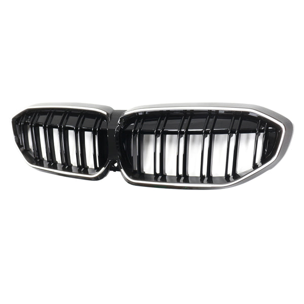 2019-2022 BMW 3 Series G20 Double Slat Black Kidney Grille 51138072085 Generic