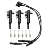 2009-2012 Jeep Liberty V6 3.7L 3x Ignition Coil+6x Spark Plug+3x Wire UF640 5149199AA Generic