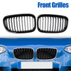 2012-2014 BMW 1-Series F20 F21 3-Door Pre-facelift 2PCS Front Bumper Kidney Grill 551137239021 51137262119 Generic