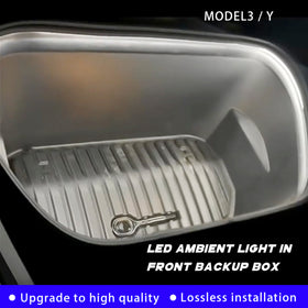 Front Trunk Ambient Atmosphere LED Light Strip Warm Color For Tesla Model 3/Y/S/X