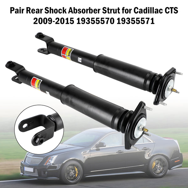 2009-2015 Cadillac CTS Pair Rear Shock Absorber w/ Electric 25849149 19355570 25849150 19355571 Generic