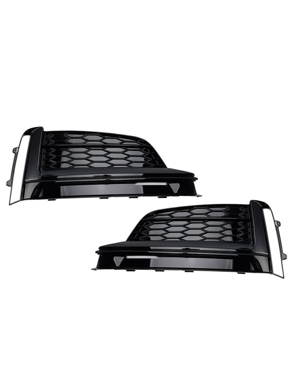 Front Bumper Fog Light Grille Cover Grill Fit Audi A5 S-Line S5 2018-2019
