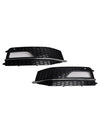 2013-2015 AUDI A4 S-line S4 2PCS Bumper Fog Light Lamp Cover Grille 8K0 807 682M 8K0 807 681 L Generic
