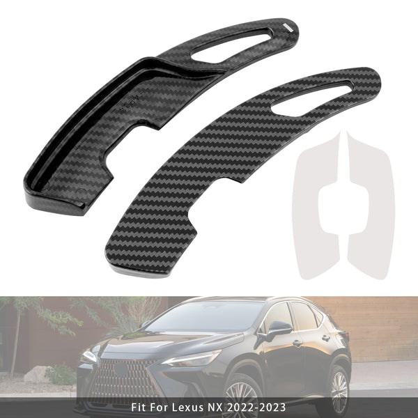 Carbon Look Steering Wheel Paddle Shifter Extension For Lexus RX NX
