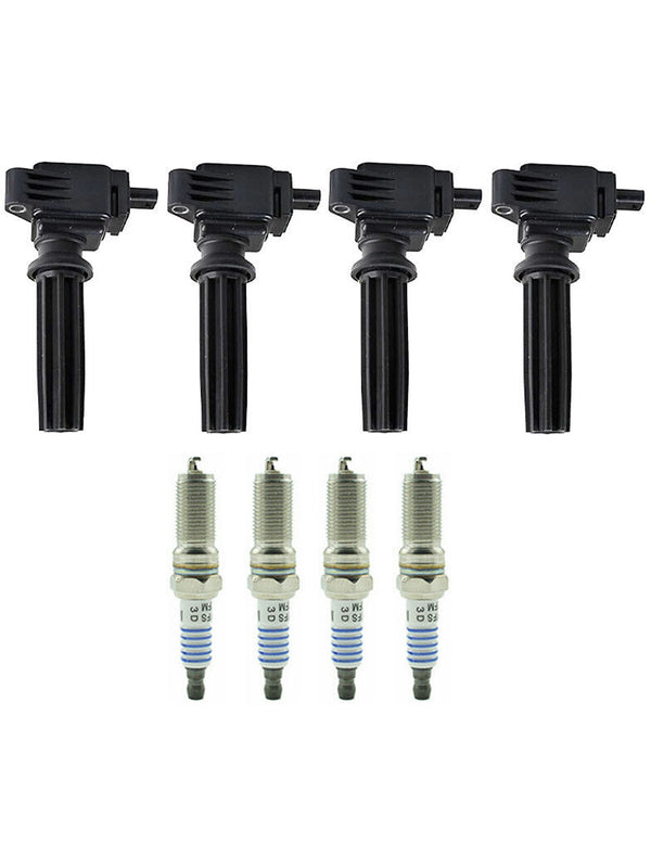 2015-2017 Ford MKZ Black Label Hybrid Sedan 4-Door 4X Ignition Coils+Spark Plugs UF670 Generic