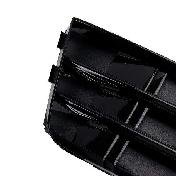 2016-2018 Audi A4 B9 Standard Version into RS4 Style 2PCS Front Fog Light Grille Lower Bumper Grill 8W0 807 681 R 8W0 807 682 R Generic