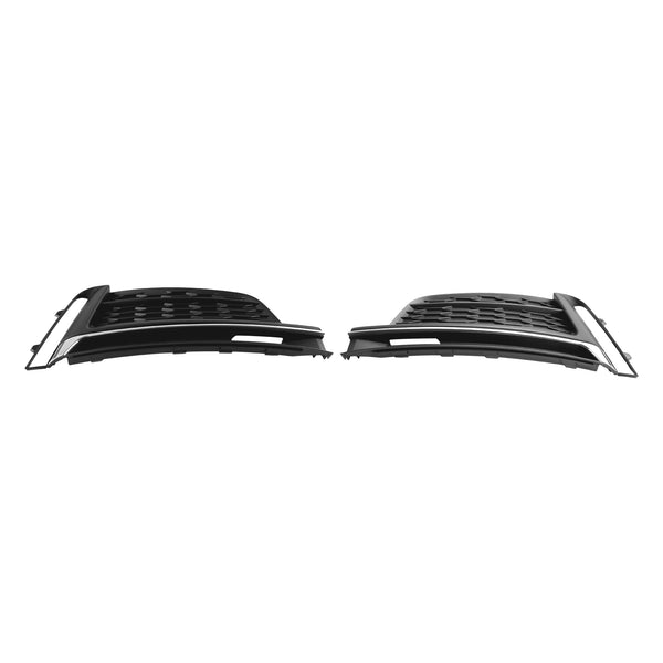 2018-2019 Audi A5 S-Line S5 2pcs Front Bumper Fog Light Grille Cover Trim 8W6807682FRU6 Generic