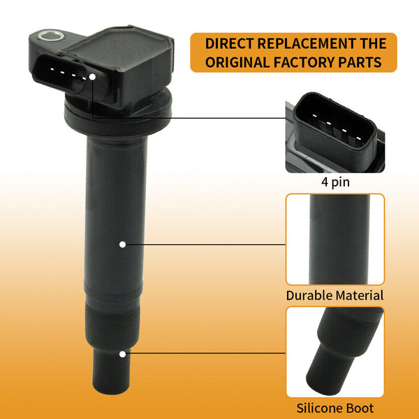 2002-2010 Lexus SC430 4.3L 8PCS Ignition Coil+Spark Plug UF230 90080-91180 Generic