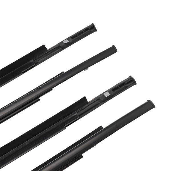 4PCS Door Glass Belt Outer Molding Weatherstrip For Toyota Yaris Hatchback