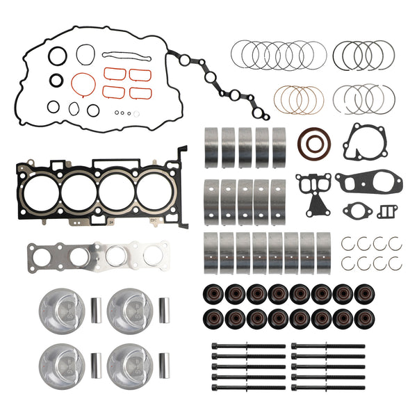 G4KJ 2.4L Engine Rebuild Pistons Gasket Overhaul Kit for 2011-2020 Hyundai Kia Generic