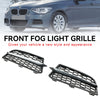 2011-2015 BMW 1-Series F20 F21 M 2PCS Front Bumper Fog Light Cover Bezel Grill Grille 51118053803 51118053804 Generic