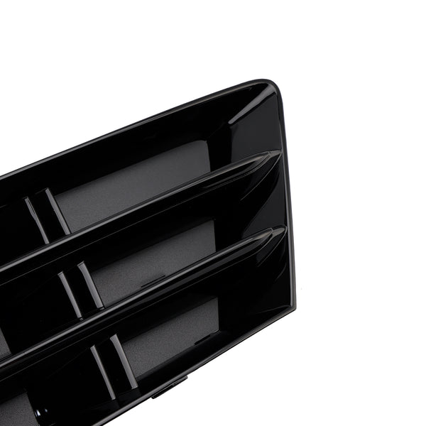 2016-2018 Audi A4 B9 Standard Version into RS4 Style 2PCS Front Fog Light Grille Lower Bumper Grill 8W0 807 681 R 8W0 807 682 R Generic