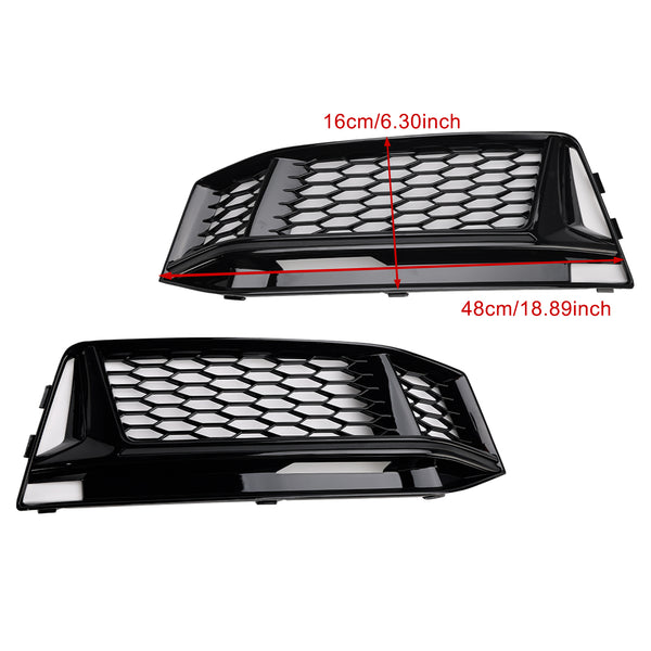 2016-2018 Audi S4 / A4 S-Line B9 2PCS Fog Light Cover Grille 8W0 807 681 K 8W0 807 682 K Generic