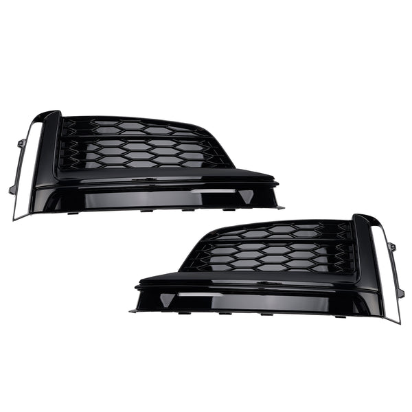 Front Bumper Fog Light Grille Cover Grill Fit Audi A5 S-Line S5 2018-2019